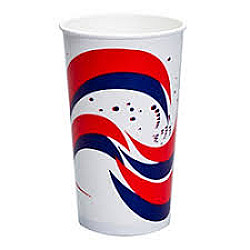 Verre en carton pour breuvage froid 32oz - 500 unités - Swirl