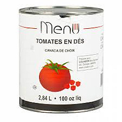 Tomate en dés en conserve - 2.84lt - Menu