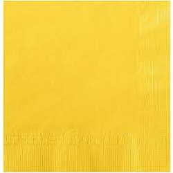 Serviette à breuvage jaune vif - 1000 unités - Lapaco