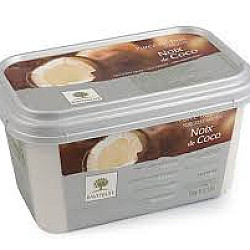 Purée de noix de coco 10% de sucre (surgelée) - 1kg - Ravifruit