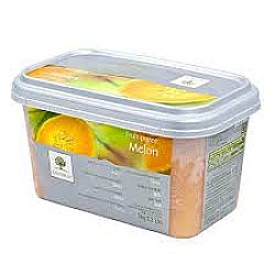 Purée de melon et cantloup 10% de sucre (surgelée) - 1kg - Ravifruit