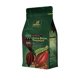 Chocolat noir extra amer en pastilles - 5kg - Guayaquil 64%