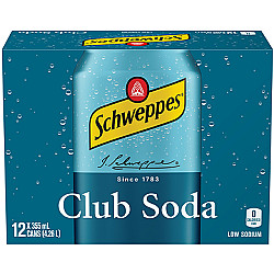 Club soda en canette - 12X355ml