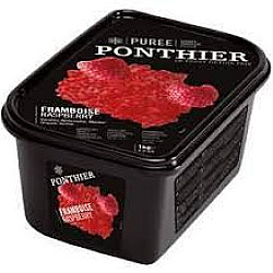 Purée de framboise 10% de sucre (surgelée) - 1kg - Ponthier