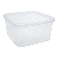 Contenant déli clair sécure 48oz - 250 unités - Plastique Horizon