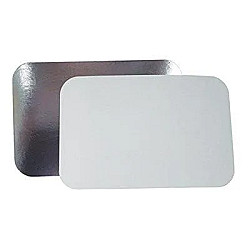 Couvercle laminé rectangulaire pour oblong 1lbs - 1000 unités