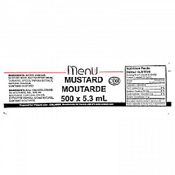 Portion de moutarde en sachets - 500X5.3ml - Menu