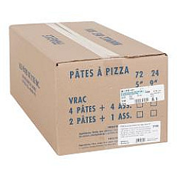 Croûte à pizza pâte mince italienne 9" - 2X24X100gr