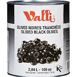 Olive noire tranchée - 2.84lt - Valli