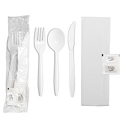 Ensemble repas 6 morceaux en plastique -500 unités