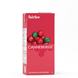 Jus de canneberges (cocktail) - 12X1lt - Fairlee