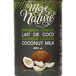 Lait de coco biologique - 12X500ml - Mère Nature