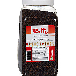 Poivre entier noir - 2.6kg - Valli