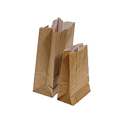 Sac en papier kraft double 3/4LBS