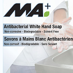 Savon à main blanc antibactérien - MA+ - 4L