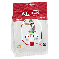 Café moulu Italien biologique - 340G - William