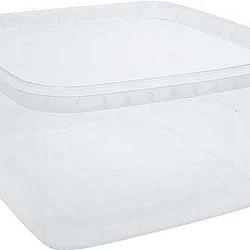 Contenant DÉLI clair carré sécure 32oz - 250 unités - Plastique Horizon