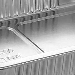 Ensemble contenant et couvercle en aluminium 25OZ - 100 unités