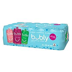 Eau pétillante bubly mélange de saveur - 24X355ML