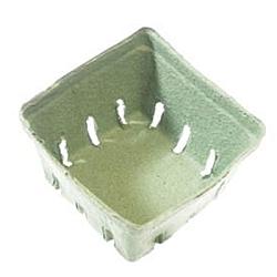 Barquette en pulpe verte 4.4"X4.4"X2.75" - 500 unités