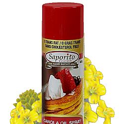 Anti-adhésif pour la cuisson (huile de canola) - 6X400GR - Saporito