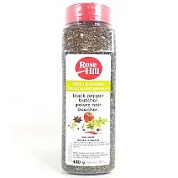 Poivre noir boucher concassé - 480GR - Rose Hill