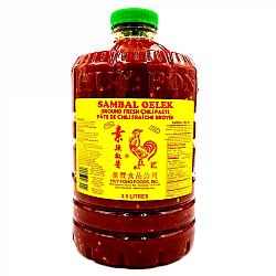 Pâte de chili broyée Sambal Oelek - 3.5L - Huy Fong