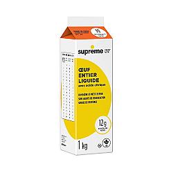 Oeuf entier liquide surgelé - 12X1KG - Supreme