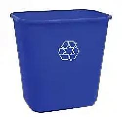 Bac de recyclage bleu rectangulaire - 22L